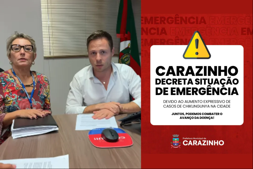 Capa Carazinho registra primeira morte por Chikungunya e decreta emergência