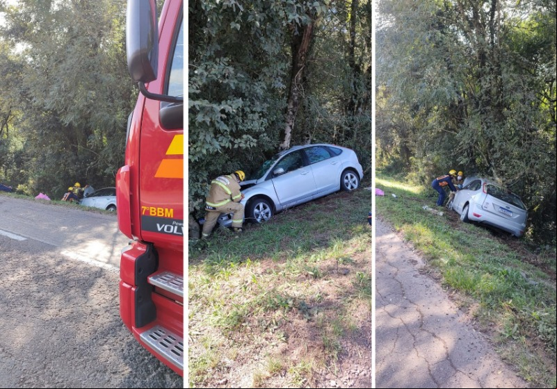 Capa Saída de pista na BR 386 em Carazinho