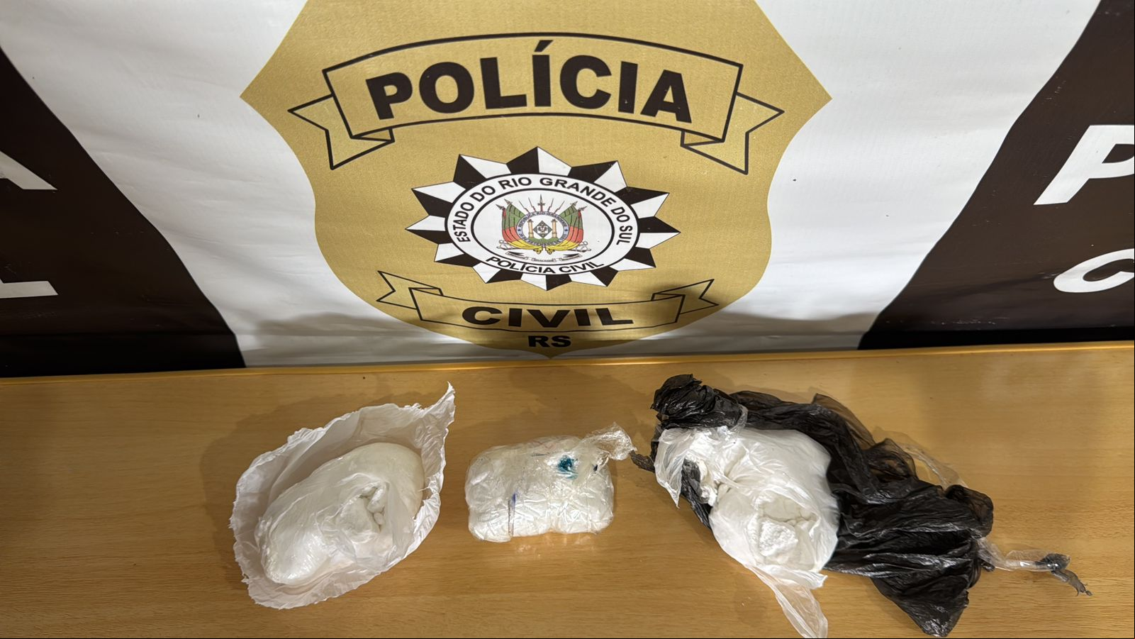 Capa Polícia Civil apreende 300 gramas de cocaína durante operação em Sarandi