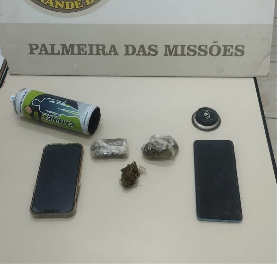 Capa Homem é preso por tráfico de drogas em Palmeira das Missões