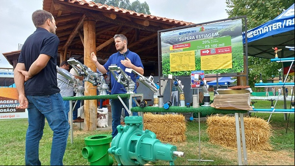 Capa Expodireto Cotrijal: Tecnologias de irrigação e estratégias para minimizar os efeitos da estiagem são apresentados pela Emater/RS-Ascar